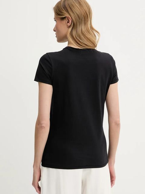 BOSS Orange t-shirt bawełniany damski kolor czarny 50541343 - zdjęcie produktu nr 2