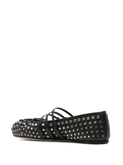 Gucci stud-embellished ballet flats - Black