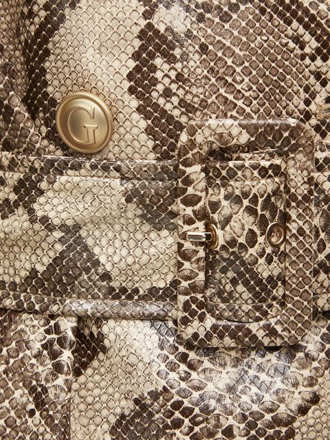 Guess trencz BRIANA damski kolor beżowy przejściowy W4BL06 WGHP0