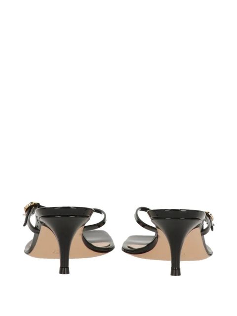 Gianvito Rossi logo-detail sandals - Black