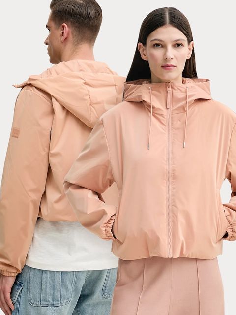 Rains kurtka Lohja Short Insulated Jacket W3T1 kolor różowy przejściowa 15780 - zdjęcie produktu nr 1