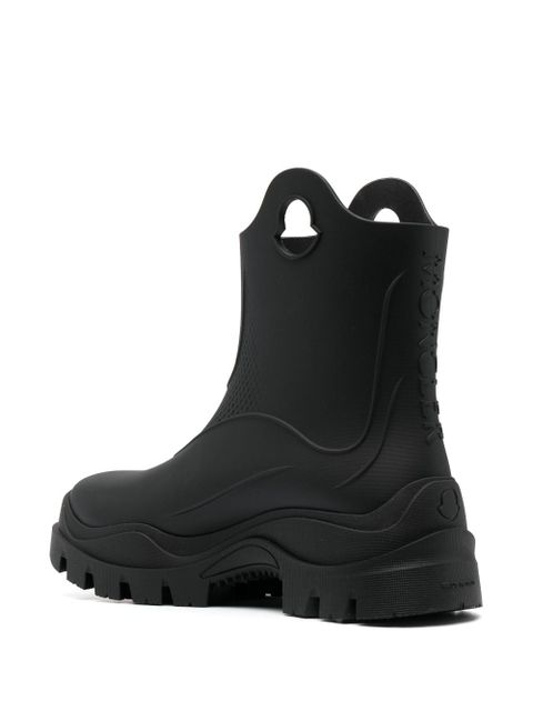 Moncler Misty textured rain boots - Black