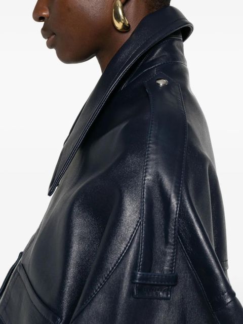 KHAITE Owey bomber jacket - Blue