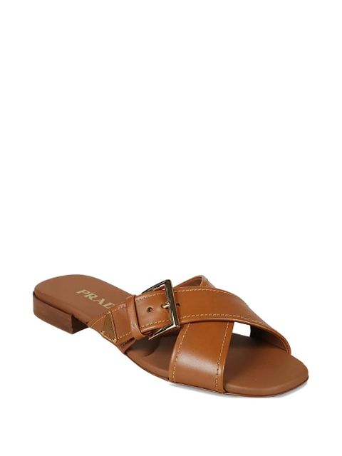 Prada buckle strap sandals - Brown - zdjęcie produktu nr 2