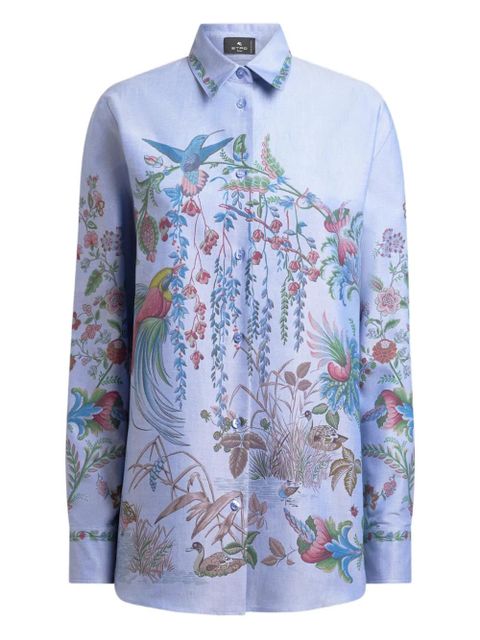 ETRO floral-print shirt - Blue - zdjęcie produktu nr 1