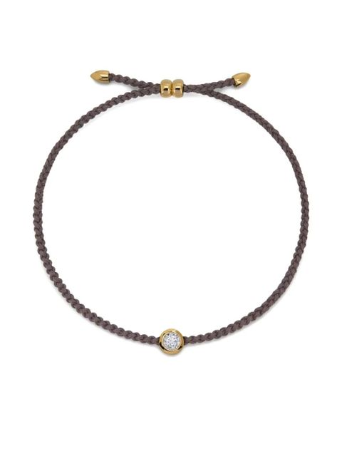 Monica Vinader laboratory-grown diamond cord bracelet - Brown - zdjęcie produktu nr 1