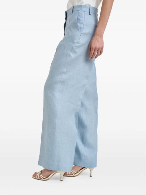Weekend Max Mara linen tailored trousers - Blue