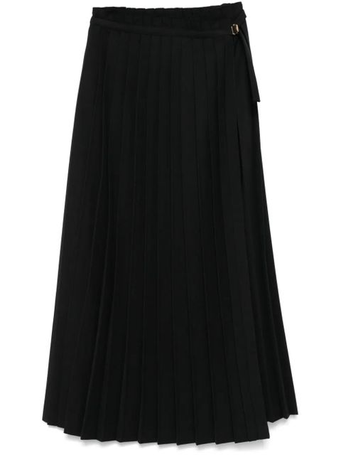 AMI Paris pleated maxi skirt - Black - zdjęcie produktu nr 1