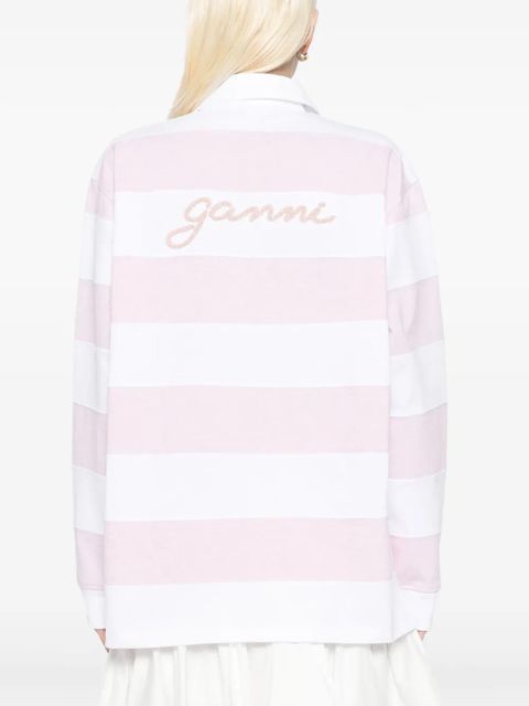 GANNI patchwork T-shirt - White