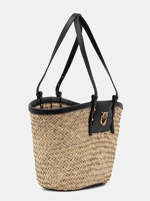 Pinko kosz plażowy kolor czarny 103324 A1RL - zdjęcie produktu nr 2