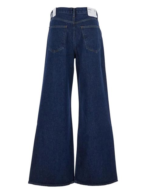 AGOLDE wide-leg cotton-blend jeans - Blue