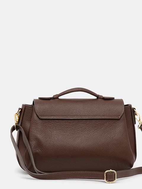 Answear.LAB torebka skórzana kolor brązowy