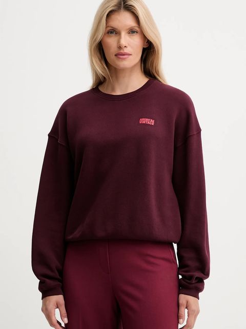 American Vintage bluza damska kolor bordowy z nadrukiem IZU03A - zdjęcie produktu nr 1
