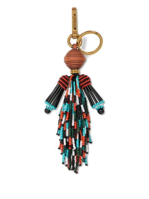ETRO beaded tassel keyring - Red - zdjęcie produktu nr 1