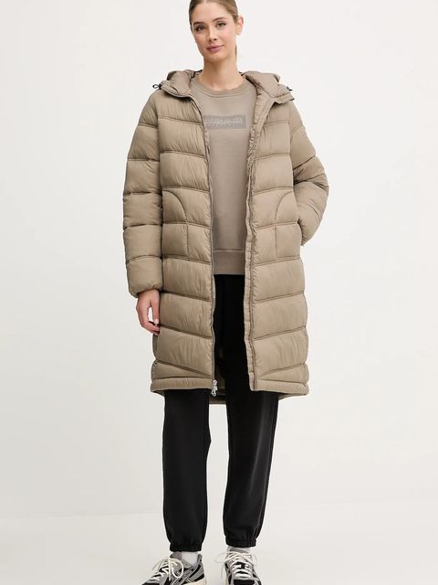 Napapijri kurtka A-Ega kolor zielony zimowa NP0A88XFN1T1