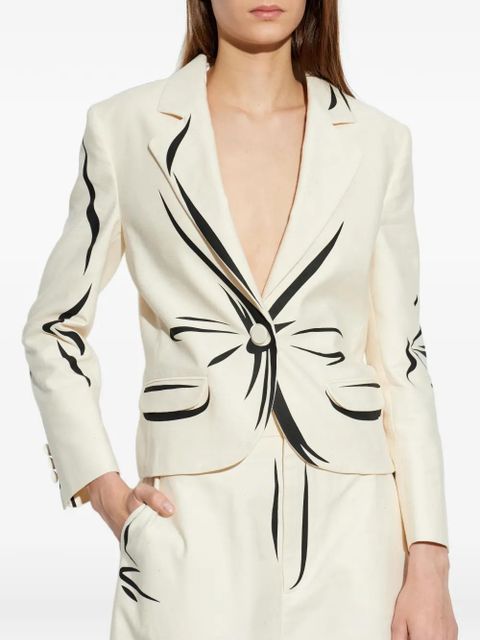 Moschino printed jacket - Neutrals