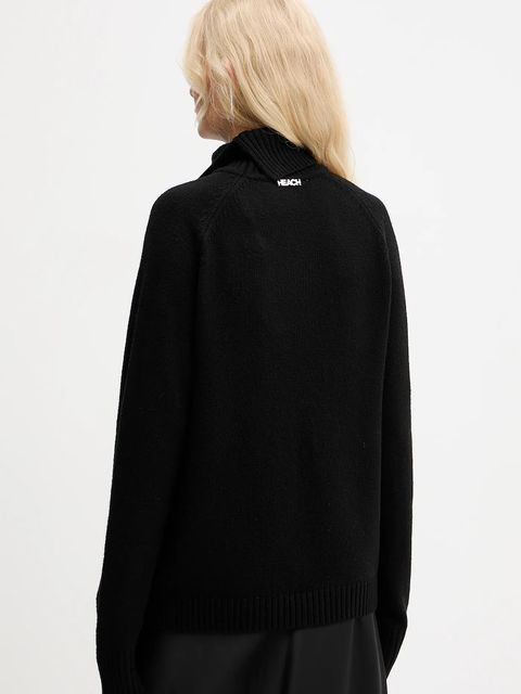 Silvian Heach sweter z domieszką wełny DIOUF damski kolor czarny lekki z golfem GPA25232LU