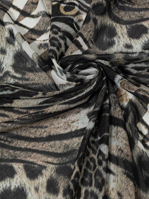 AllSaints chusta damska kolor brązowy wzorzysta 29ASWC531509 - zdjęcie produktu nr 2