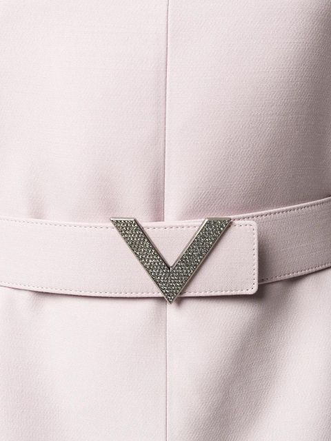 Valentino Garavani V pavé belted dress - Purple