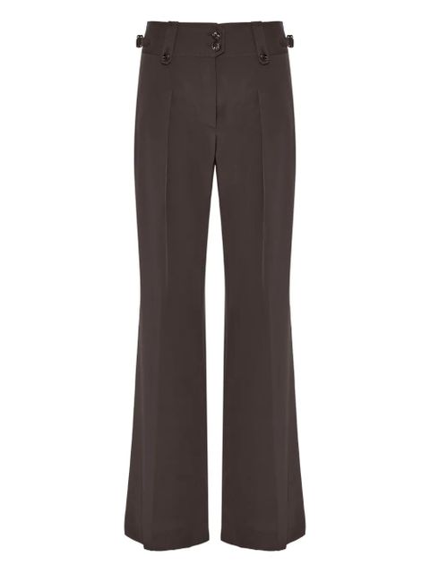 TOM FORD button-detail silk trousers - Brown - zdjęcie produktu nr 1