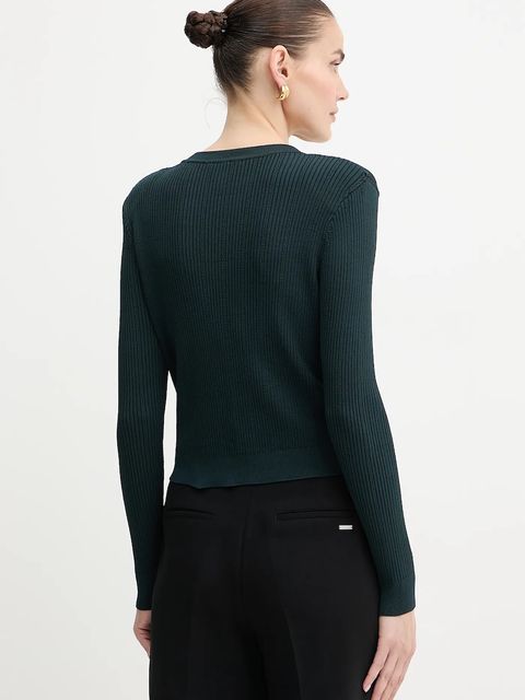 Guess kardigan EMMIE damski kolor zielony lekki W5YR09 Z0130 - zdjęcie produktu nr 2