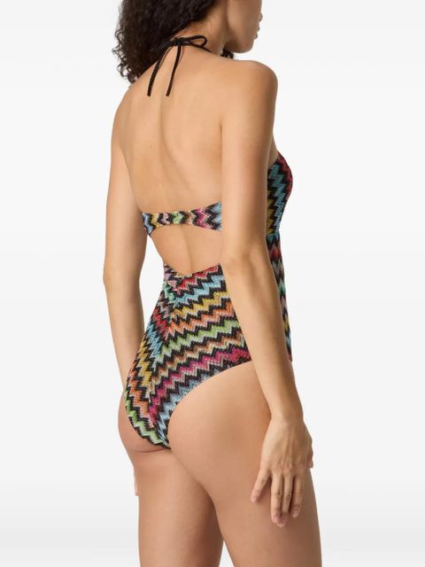 Missoni zigzag-pattern swimsuit - Black