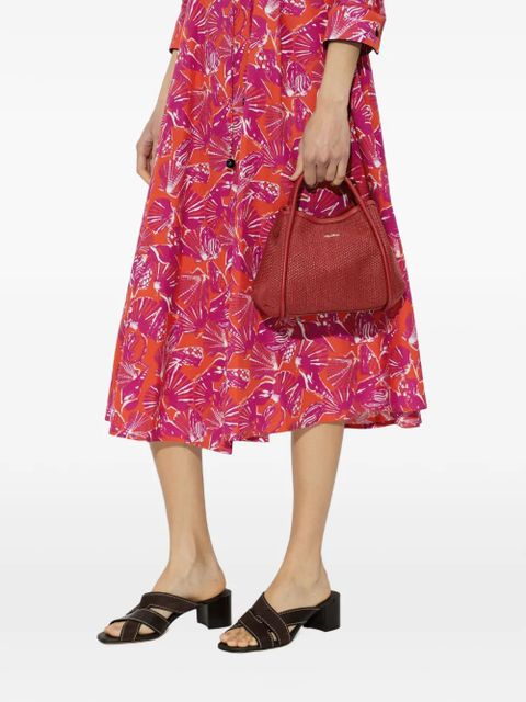 Max Mara extra-small Marine woven tote bag - Red - zdjęcie produktu nr 2