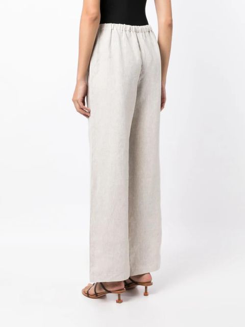 Reformation Olina straight-leg linen trousers - Neutrals