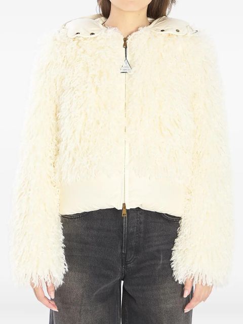 Moncler Vigiers faux-fur puffer jacket - White - zdjęcie produktu nr 1