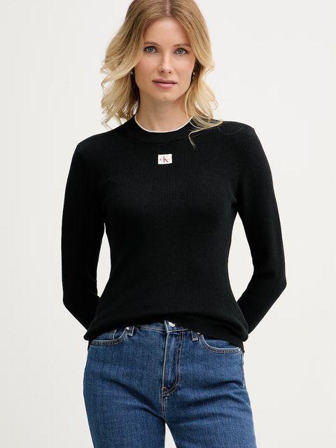 Calvin Klein Jeans sweter damski bawełniany - zdjęcie produktu nr 1