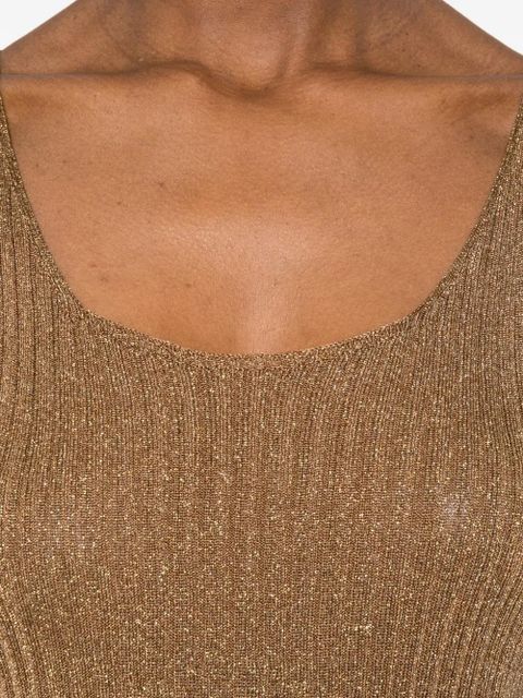 TWINSET ribbed vest top - Gold