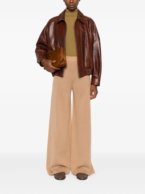 Max Mara knitted ribbed-waist trousers - Brown