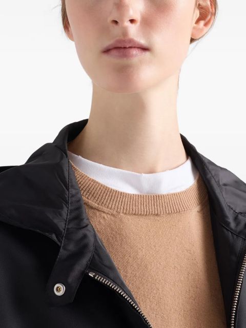 Prada Re-Nylon hooded jacket - Black