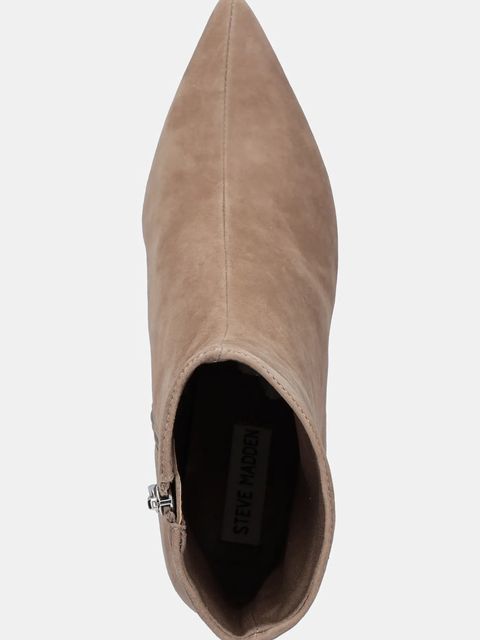 Steve Madden botki zamszowe Lulah damskie kolor beżowy na szpilce 11003282