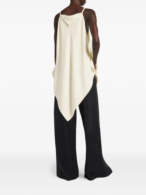 Balenciaga V-neck spaghetti-strap blouse - Neutrals