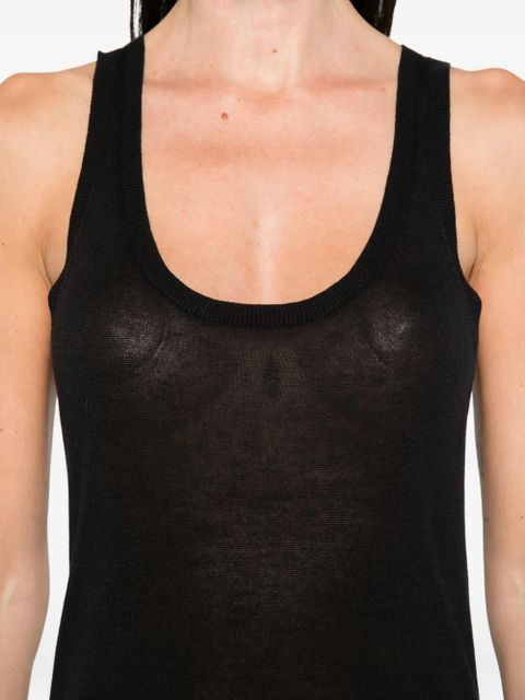 TOTEME scoop-neck tank top - Black