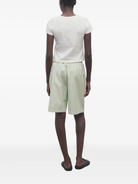 The Row Zinnia pinstriped shorts - Green