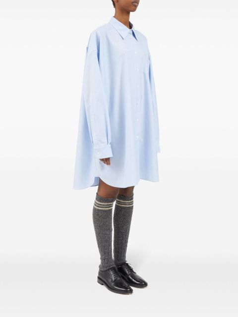 Maison Margiela drop-shoulder cotton shirt - Blue