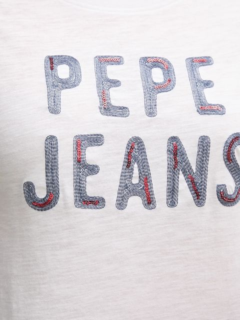 Pepe Jeans t-shirt bawełniany damski kolor biały PL5000045
