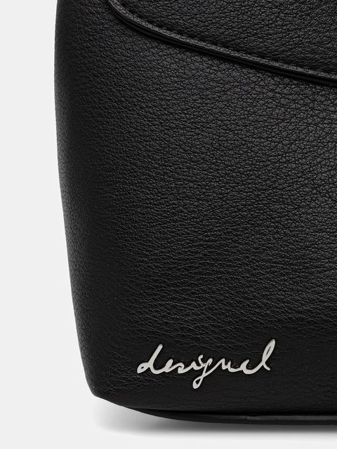 Desigual plecak SIERRA SUMY MINI STR damski kolor czarny mały gładki 25WAKP19