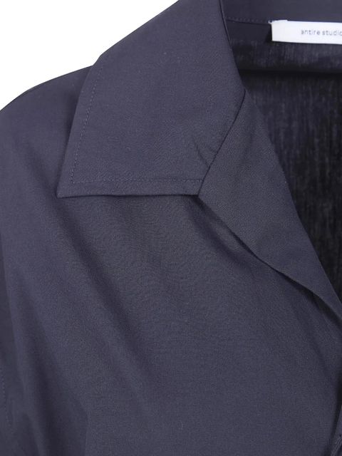 ENTIRE STUDIOS V-neck short-sleeve shirt - Blue