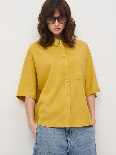 Medicine koszula damska z lnem - zdjęcie produktu nr 1