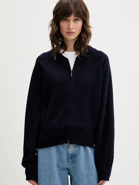 Dickies kardigan damski kolor granatowy lekki DK0A87OZ