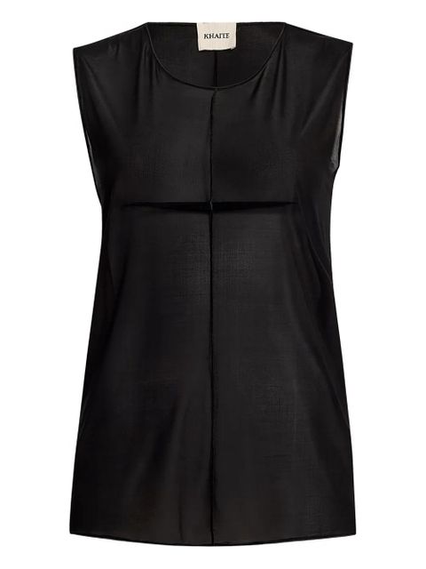 KHAITE Allo sleeveless top - Black - zdjęcie produktu nr 1