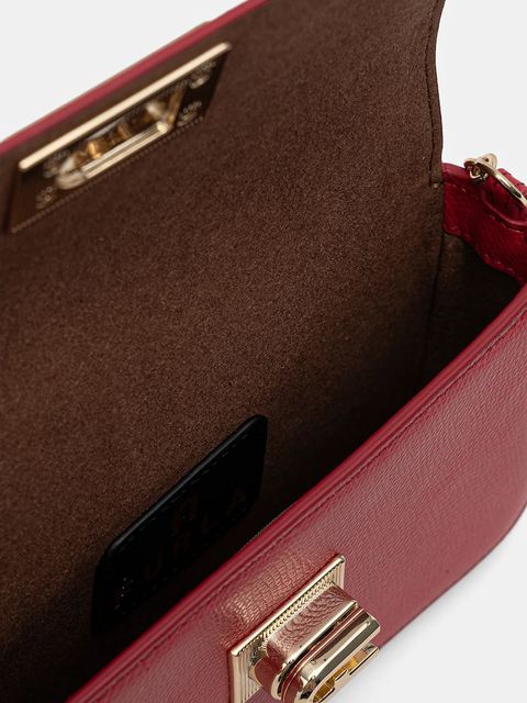 Furla torebka skórzana kolor czerwony WE00265.ARE000.RUB00