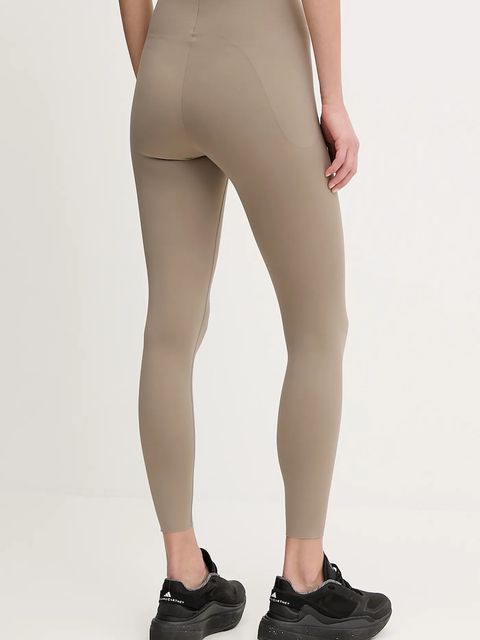 Calvin Klein Performance legginsy damskie kolor beżowy gładkie LVGWF5L660