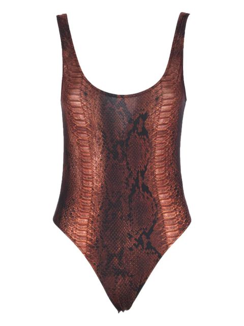Jean Paul Gaultier printed swimsuit - Brown - zdjęcie produktu nr 1