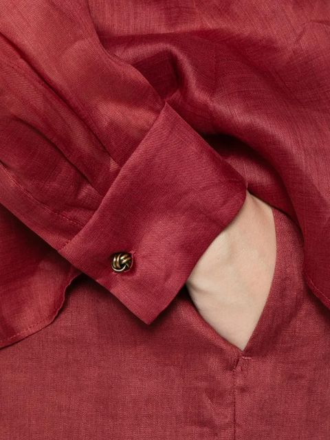 Max Mara pleated shirt - Red