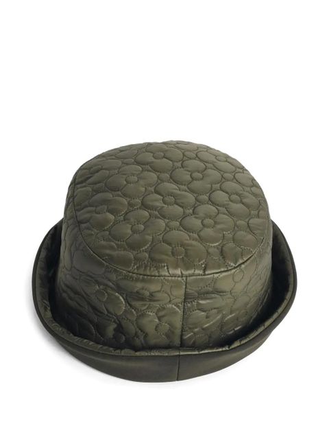 Moncler quilted reversible bucket hat - Green