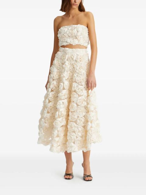 ROTATE BIRGER CHRISTENSEN rose-embellished tank top - Neutrals - zdjęcie produktu nr 2